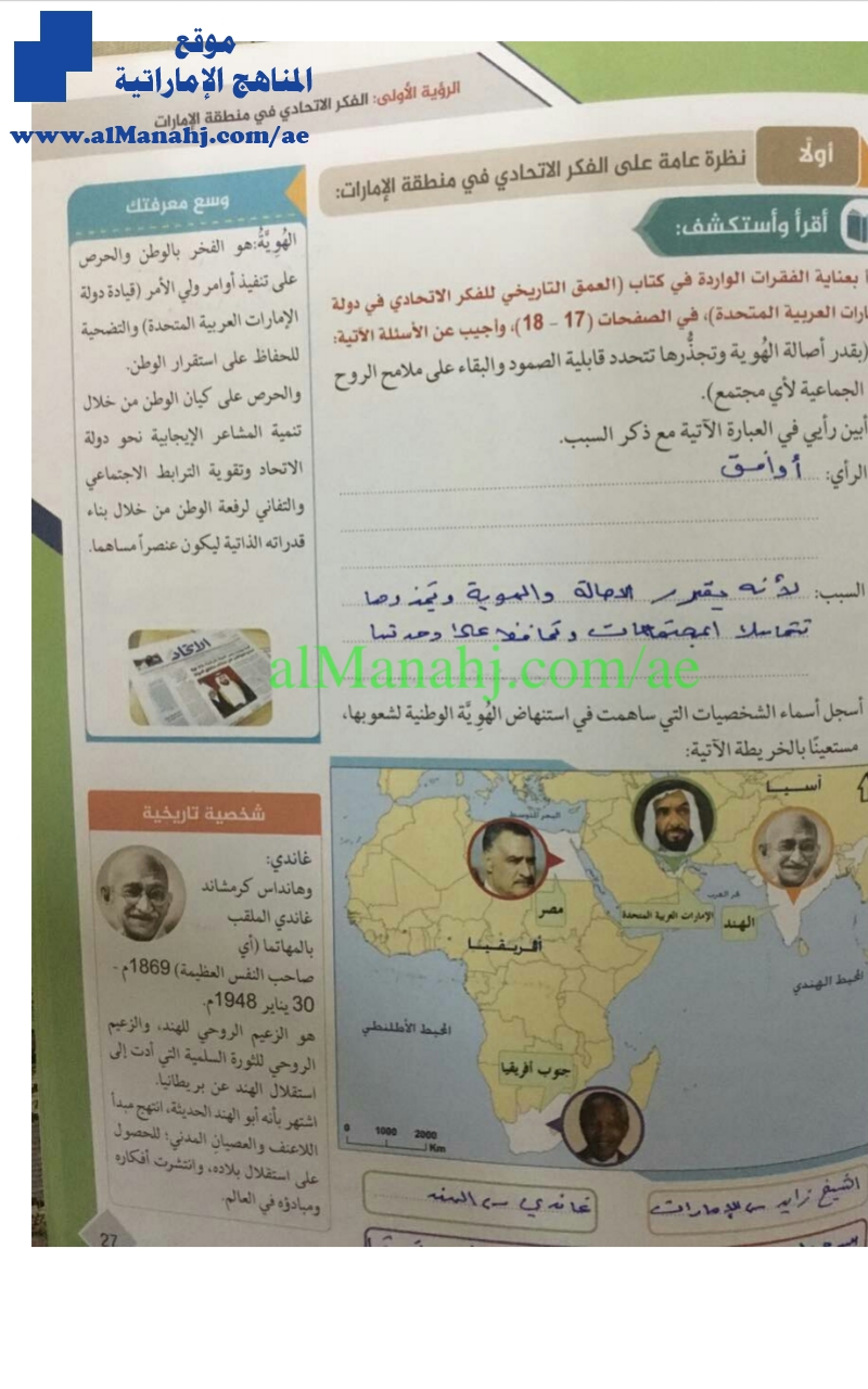 حل الدرس الأول الرؤية الأولى والدرس الثاني الرؤية الثانية