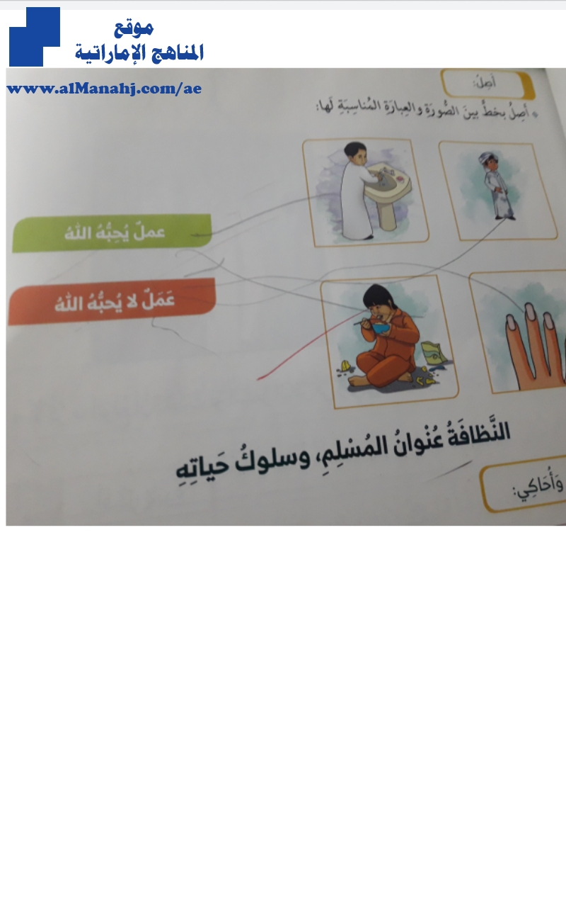 حل درس أداب النظافة في الاسلام