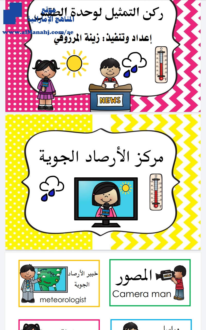 ركن تمثيل مركز الأرصاد الجوية