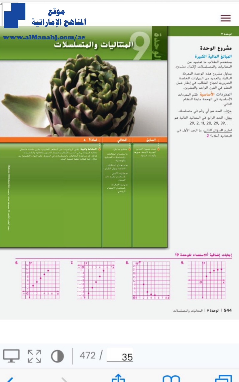 دليل المعلم المتتاليات والمتسلسلات