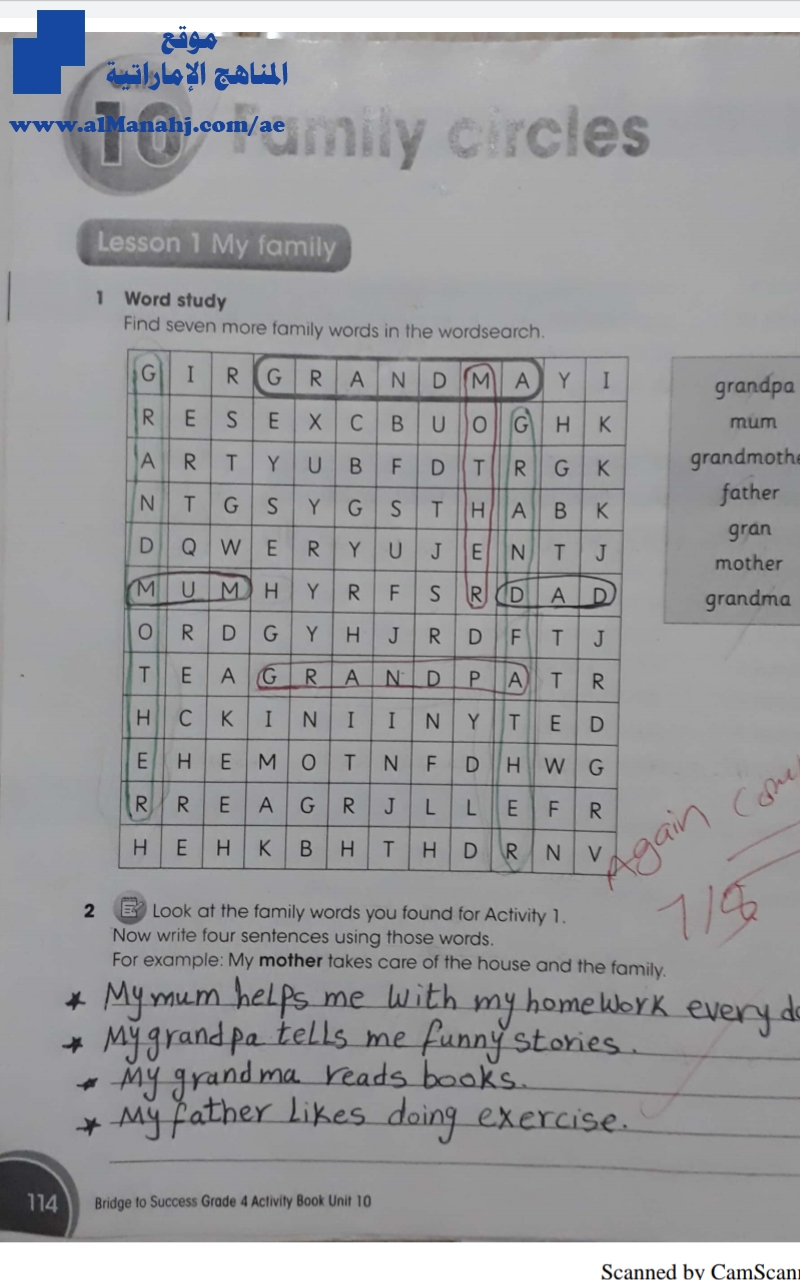 حل كتاب النشاط