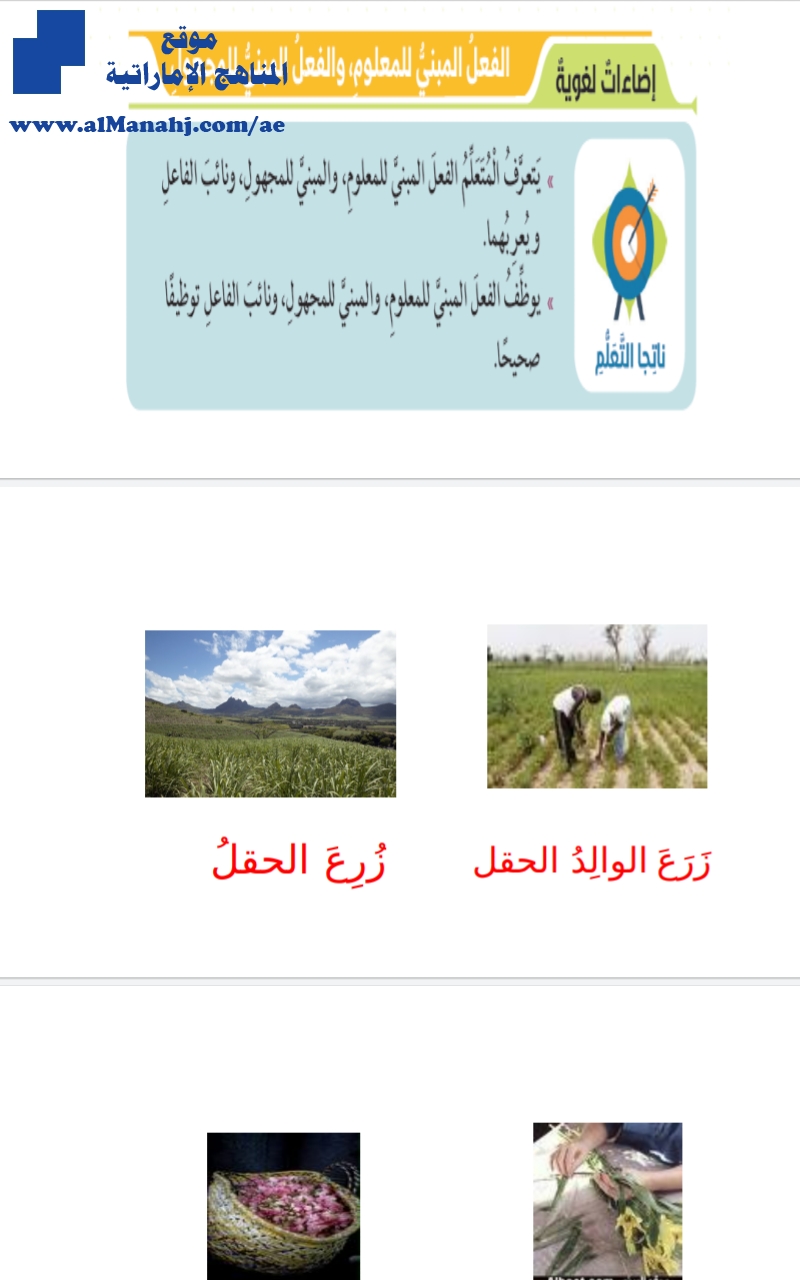 الفعل المبني للمجهول والفعل المبني للمعلوم