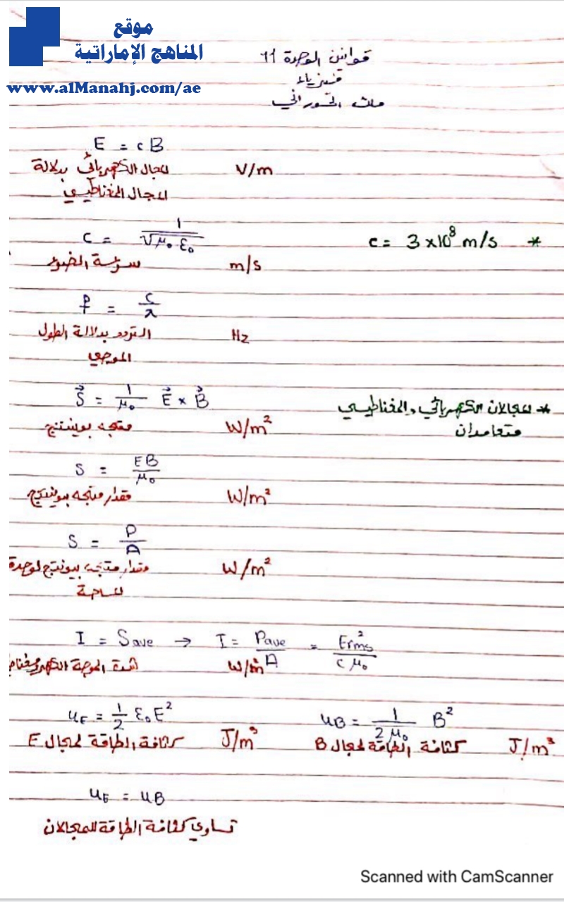 قوانين الوحدة 11