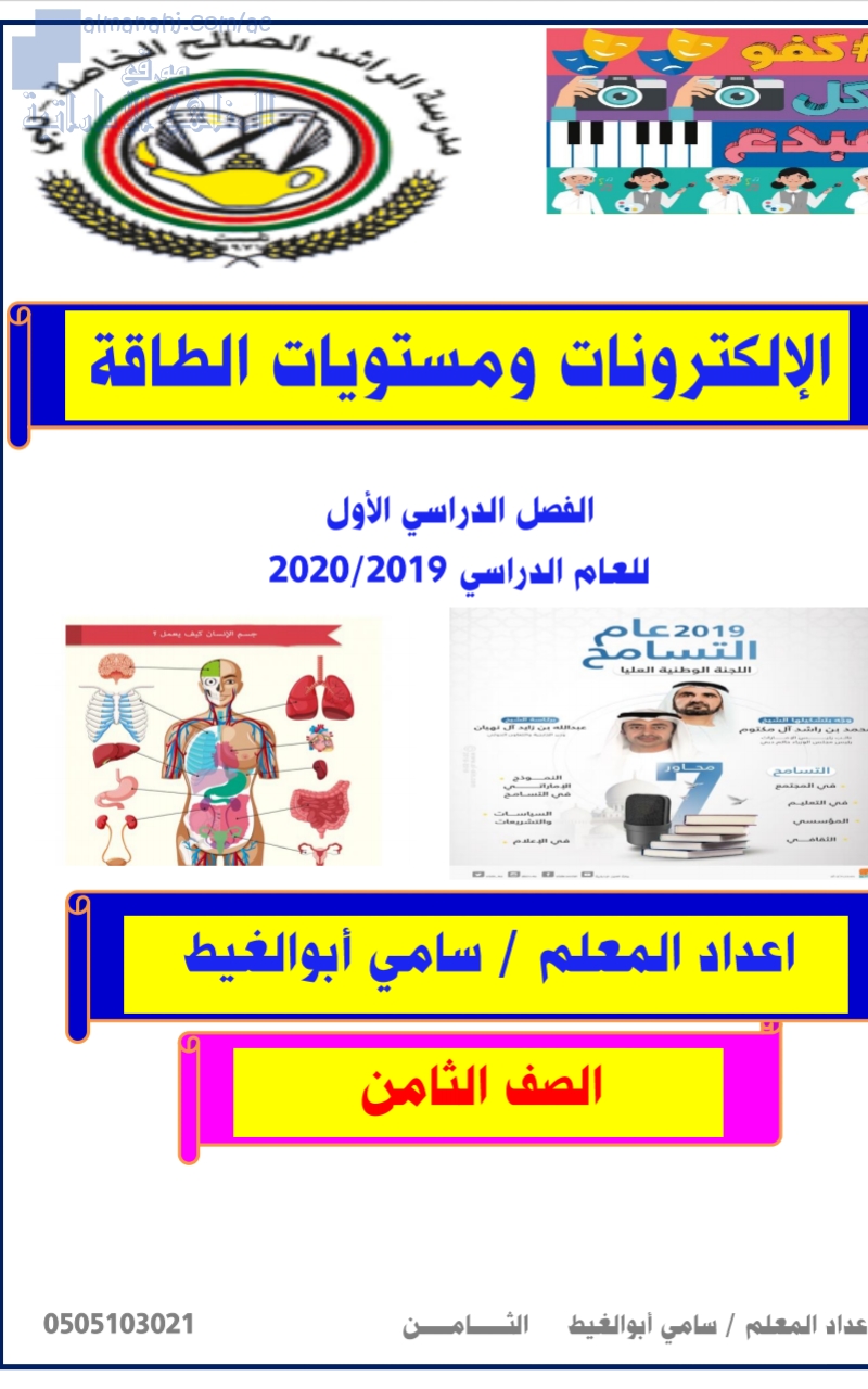 ملخص الالكترونات ومستوى الطاقة