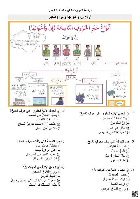 مراجعة المهارات اللغوية