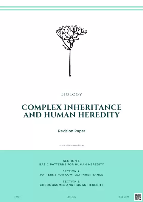 Complex Inheritance and Human Heredity Revision Paper