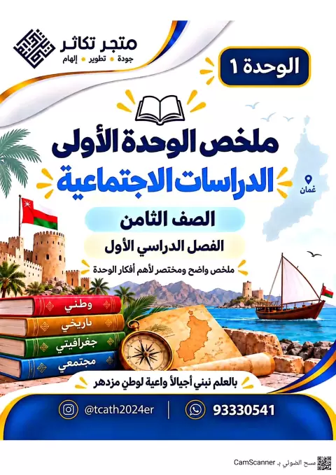 ملخص الوحدة الأولى: البيانات الجغرافية: معالجتها وتطبيقاتها