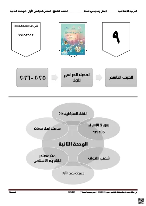حل تدريبات درس التقاء الساكنين